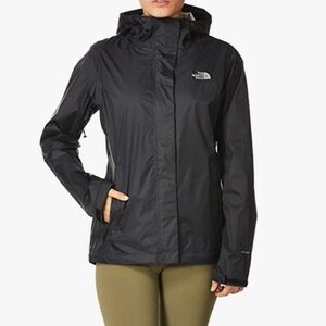 North face Black Hyvent water repellent rain coat